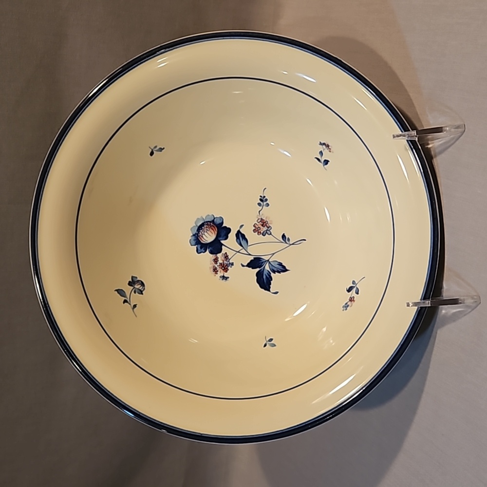 NEW Noritake Blue Chintz 9104 Round Vegetable Serving Bowl